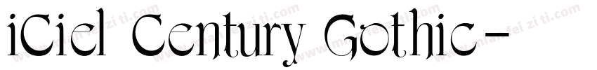 iCiel Century Gothic字体转换